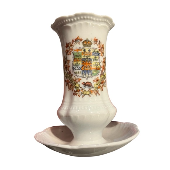 Victoria Austria Other - Victoria Austria China Hat Pin Holder Dominion Canada Transferware